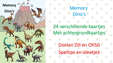 Lesmateriaal memory dino's van auteur Little Play Friends slide 2