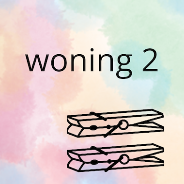 Lesmateriaal AN - mijn woning (deel 2) - spel 2: knijpkaarten van auteur Peggy Van Rompaey