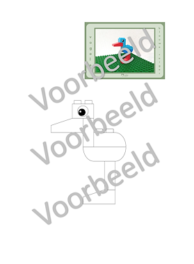 Lesmateriaal Bouwtekeningen voor Duplo vogels van auteur Mama Duizendpoot slide 2