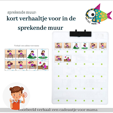 Lesmateriaal voorbeeld kort verhaaltje voor de sprekende muur van auteur vertel eens slide 1
