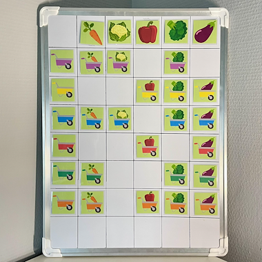 Lesmateriaal Thema De moestuin: Matrix  van auteur Kleutercontent slide 2