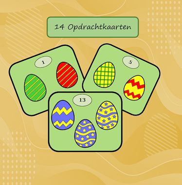 Lesmateriaal Smartgame Verstop de paaseitjes van auteur Jabbedabbedoe slide 2
