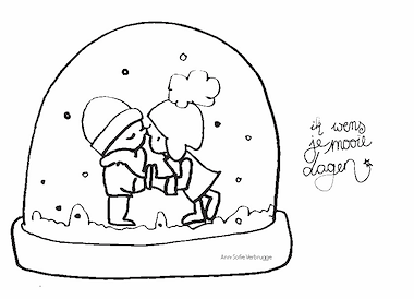 Lesmateriaal kerst tekeningen van auteur AnnSofie slide 4