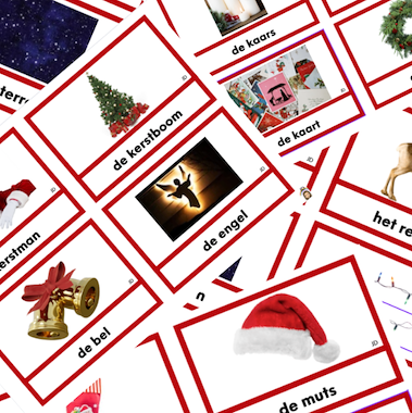 Lesmateriaal Woordkaarten kerst van auteur De klas van juf Daisy slide 1