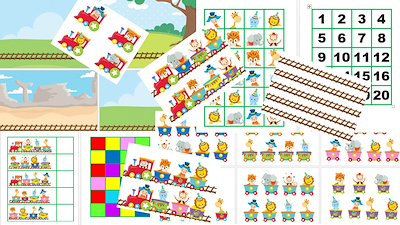 Lesmateriaal spel plaatsbepaling, begrippen, carnaval - circus van auteur Little Play Friends