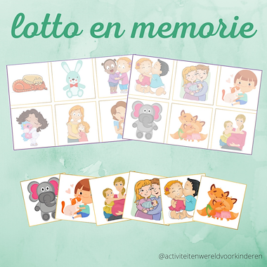Lesmateriaal Thema knuffels - lotto/memorie van auteur Nanny Melissa slide 2