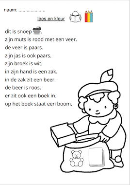 Lesmateriaal Werkblaadjes Sint 1e leerjaar /  groep 3  van auteur Lise slide 2