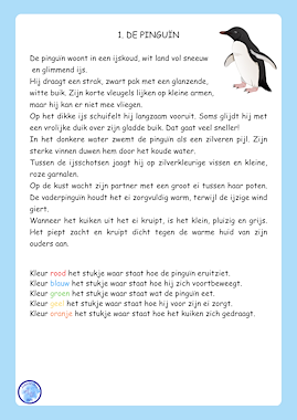 Lesmateriaal Begrijpend Lezen in kleur van auteur Alexandra Wit