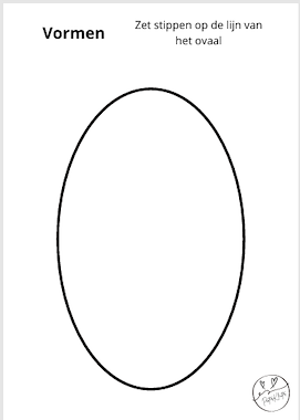 Lesmateriaal Stippenplezier - voor peuters en kleuters - vormen van auteur PeuterKleuter slide 3