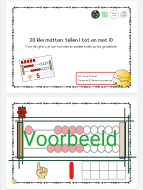 Lesmateriaal Klei kaarten 1 tot en met 10 van auteur JufJoyceKuenen slide 2