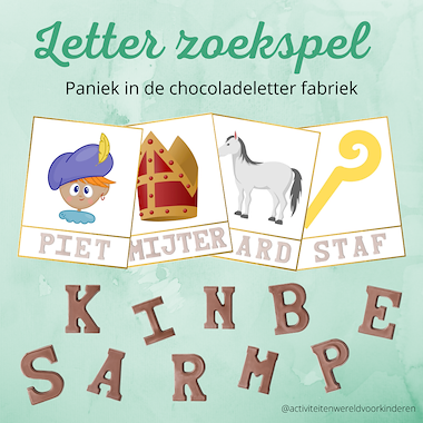 Lesmateriaal Sinterklaas - Paniek in de chocoladeletter fabriek  van auteur Nanny Melissa