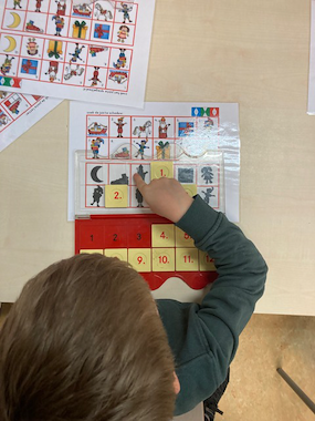 Lesmateriaal Sinterklaas mini loco kaarten van auteur Juf_Simoon