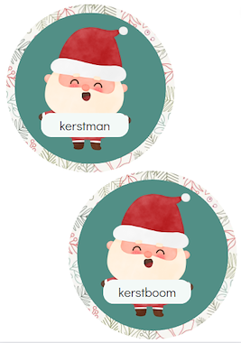 Lesmateriaal Woorden maken thema kerstmis van auteur Kleuterjuf_floor slide 3