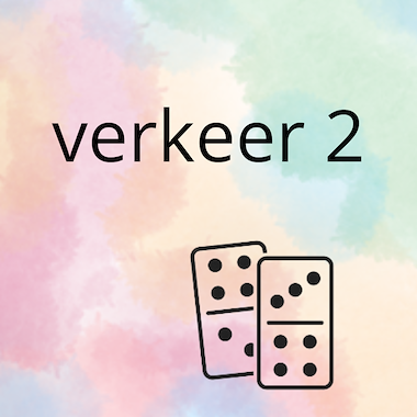 Lesmateriaal AN - het verkeer (deel 2) - spel 3: domino/leesrups van auteur Peggy Van Rompaey