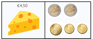 Lesmateriaal Herbruikbare kaarten omgaan met geld.  van auteur Kleuterjuf Monique slide 1
