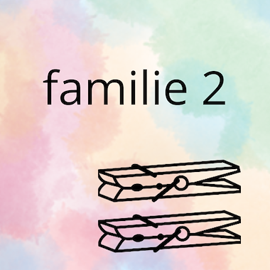 Lesmateriaal AN - mijn familie (deel 2) - spel 2: knijpkaarten van auteur Peggy Van Rompaey