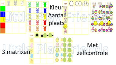 Lesmateriaal matrixen pasen van auteur Little Play Friends slide 2