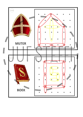 Lesmateriaal Geoborden Sinterklaas  van auteur Juf Steffi