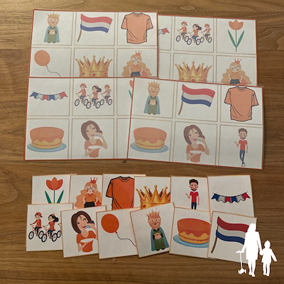 Lesmateriaal Koningsdag - lotto/memorie van auteur Nanny Melissa slide 2