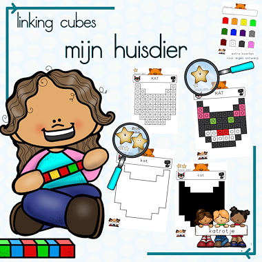 Lesmateriaal linking cubes: mijn huisdier van auteur katrotje