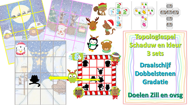 Lesmateriaal topologie spel kerstmis van auteur Little Play Friends