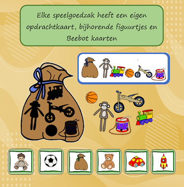 Lesmateriaal Beebotspel Help de roetpiet en vul de zak met speelgoed van auteur Jabbedabbedoe slide 3