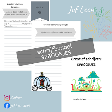 Lesmateriaal Schrijfbundel: Sprookjes (creatief schrijven) van auteur Juf Leen slide 2