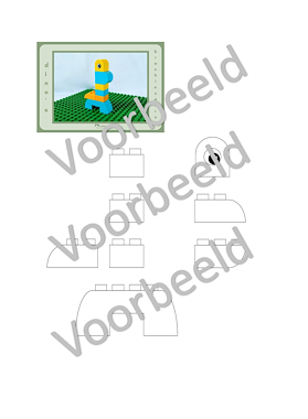 Lesmateriaal Bouwtekeningen voor Duplo dino's van auteur Mama Duizendpoot slide 2
