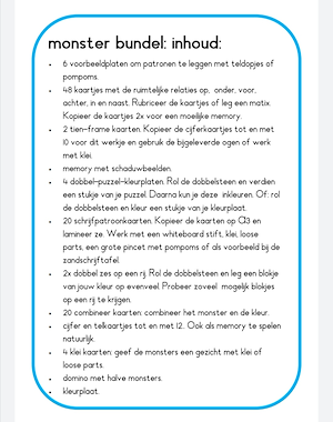 Lesmateriaal Monster bundel van auteur JufJoyceKuenen slide 2