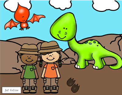 Lesmateriaal Thema: Dino's van auteur Juf Celine