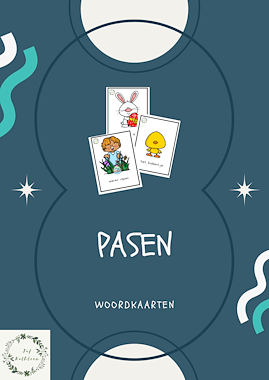 Lesmateriaal Woordkaarten Pasen van auteur Juf Kathleen G