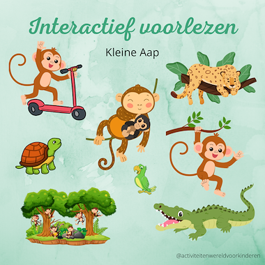 Lesmateriaal Kleine Aap - Interactief voorlezen van auteur Nanny Melissa slide 1