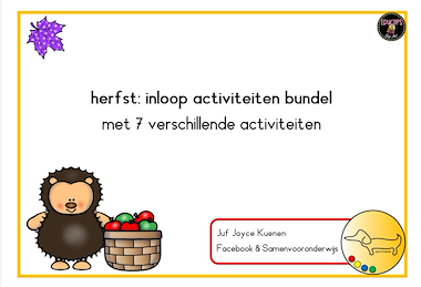 Lesmateriaal Herfst inloop activiteiten bundel van auteur JufJoyceKuenen slide 2