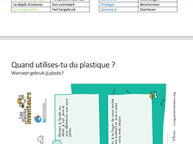 Lesmateriaal Franse taallessen - ecologische voetafdruk van auteur Juf Maya De Bij
