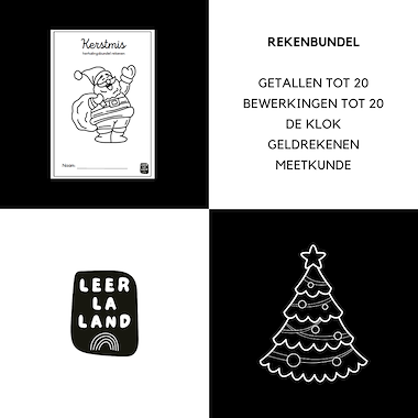 Lesmateriaal Rekenbundel - Kerstmis van auteur LeerLaLand