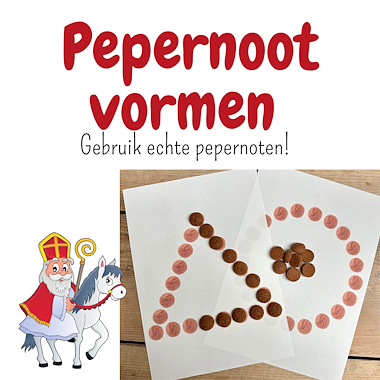 Lesmateriaal Pepernoten vormen | Sinterklaas kleuters | Patronen leggen van auteur My Teacher Shares