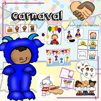 Lesmateriaal Carnaval voor Peuterhanden van auteur katrotje slide 1