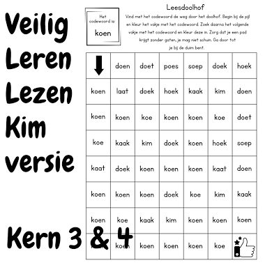 Lesmateriaal Leesdoolhof groep 3 | Veilig leren lezen kim versie | 65 blz van auteur My Teacher Shares slide 4