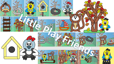 Lesmateriaal De blaadjesdief - plasticinekaarten van auteur Little Play Friends slide 2