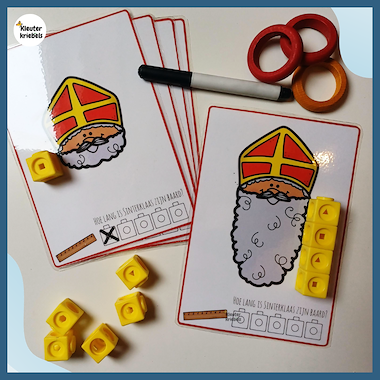 Lesmateriaal MINI THEMA: METEN MET DE BAARD VAN SINTERKLAAS van auteur Kleuter Kriebels slide 2