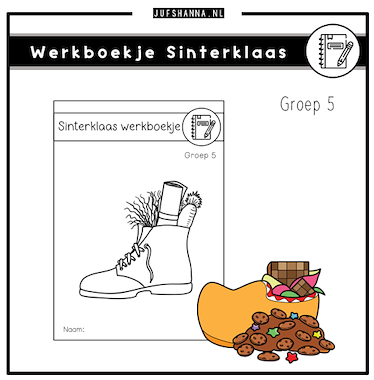 Lesmateriaal Thema Sinterklaas | Werkboekje groep 5 van auteur Juf Shanna