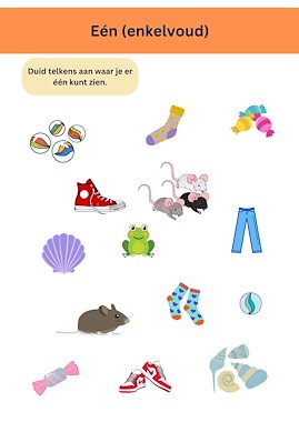 Lesmateriaal Enkelvoud en meervoud van auteur Juf Chloe de mantaklas slide 2