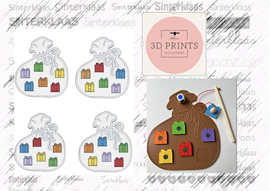 Lesmateriaal Opdrachtkaarten bij magnetisch kleurenspel Sinterklaas van auteur juf Carine slide 1