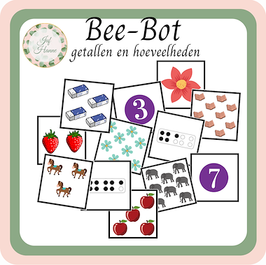 Lesmateriaal Bee-Bot - Getallen en hoeveelheden tot 10 van auteur Juf Hanne_