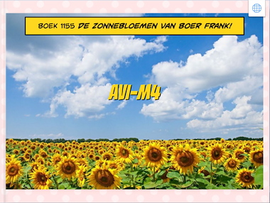 Lesmateriaal Lezen De zonnebloemen van boer Frank! van auteur Gratis leuke leesboekjes