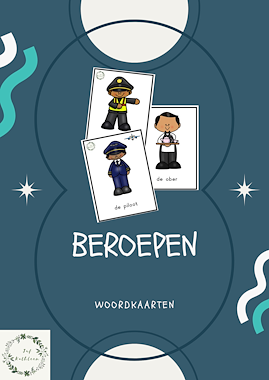 Lesmateriaal Woordkaarten beroepen van auteur Juf Kathleen G