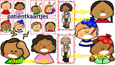 Lesmateriaal ziek zijn - opdrachtkaarten pillen-mix van auteur Little Play Friends slide 2