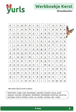 Lesmateriaal Werkboekje Kerst groep 5/6 van auteur Yurls slide 2