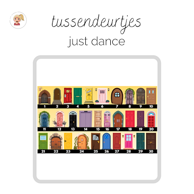 Lesmateriaal Tussendeurtjes - just dance van auteur Juf Hanne_ slide 1