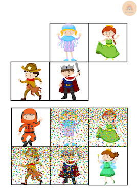 Lesmateriaal Plakmap carnaval van auteur Kleuterjuf Amber slide 3